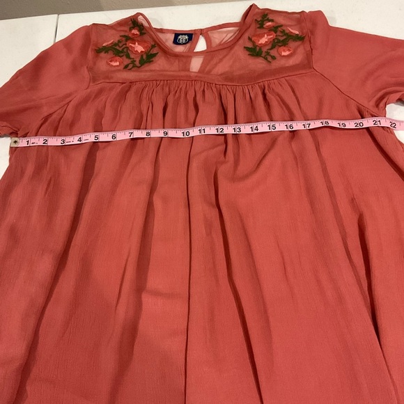 Route 66 Dress Boho Style Floral Embroidery Bell Sleeves Women’s Size Medium - Picture 8 of 10